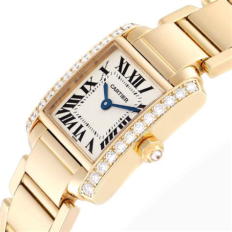 gold cartier womens watch|cartier women's watch with diamonds.